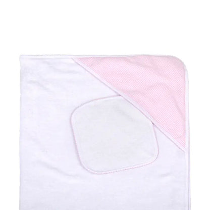 Magnolia Baby Mini Stripes Towel Set - Pink