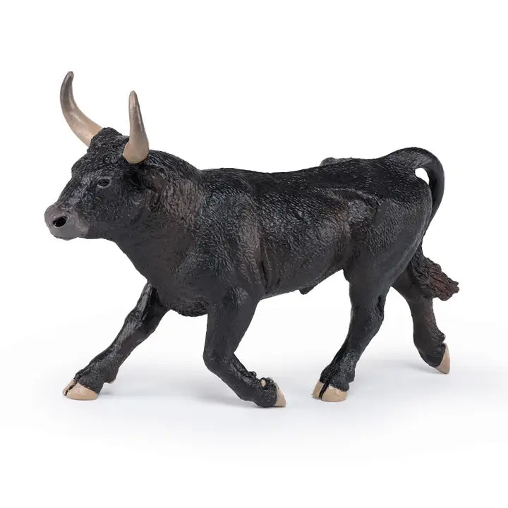 Papo France Hand Painted Realistic Camargue Bull Figurine Toy