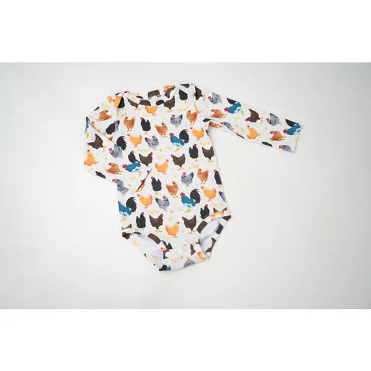 Small Blessings Design Infant Bodysuit Romper - Chickens