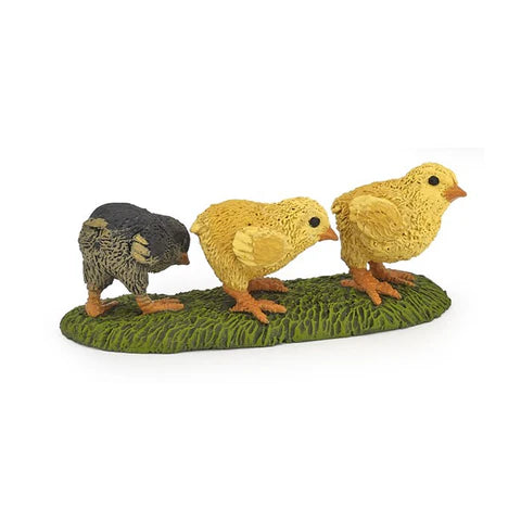 Papo France Hand Painted Realistic Chicks Figurine Toy