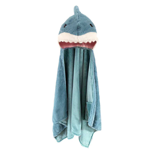 Mon Ami Designs Seaborn Shark Hooded Blanket