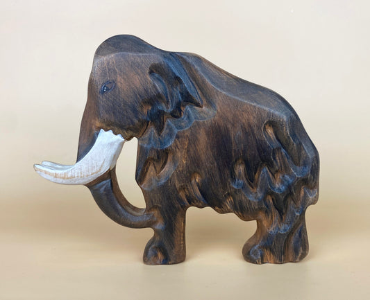 Green Taiga Toys Handmade Wooden Mammoth