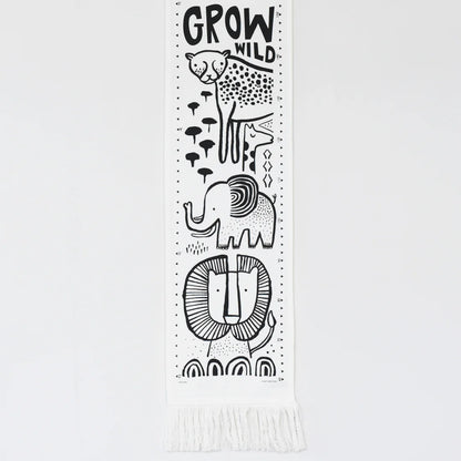 Wee Gallery Canvas Growth Chart - Safari