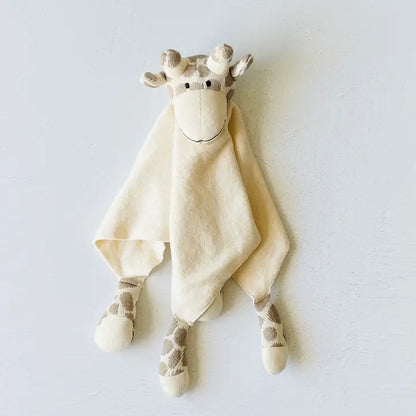 Viverano Organics Giraffe - Organic Baby Lovey Security Blanket Cuddle Cloth