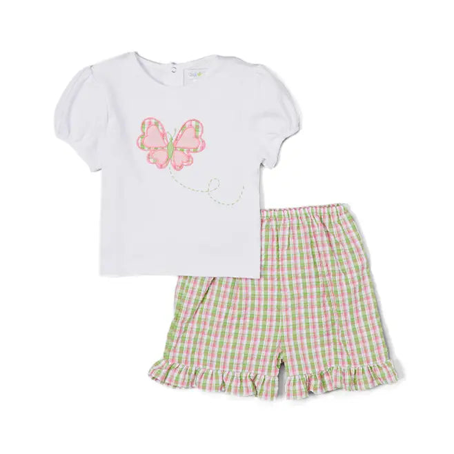 Petit Ami & Zubels Butterfly Shirt & Shorts Set