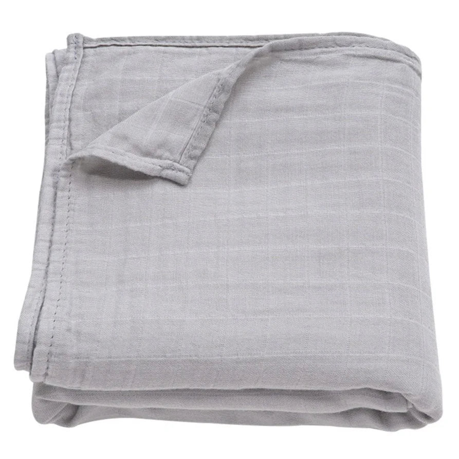 Ali+Oli Muslin Swaddle Blanket (Light Grey)