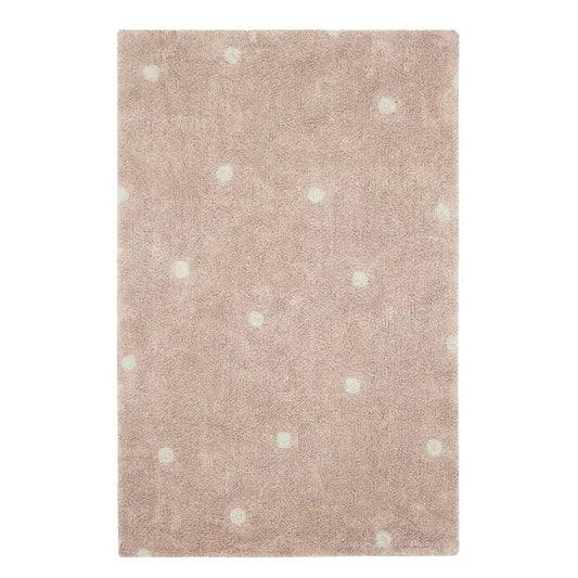 Lorena Canals Washable Area Rug Mini Dot Rose