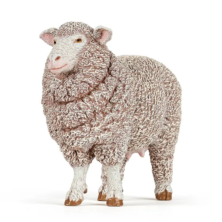 Papo France Hand Painted Realistic Merinos Ewe Figurine Toy