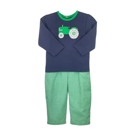 Petit Ami & Zubels Tractor Applique Top & Pant Set