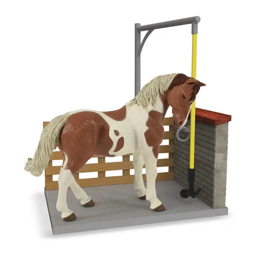 Papo France Hand Painted Realistic Horse Washing Box Figurine Toy