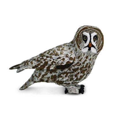 Safari Ltd Great Grey Owl Toy Figure