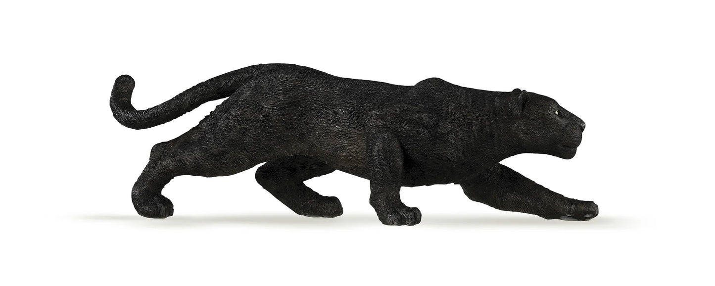 Papo France Hand Painted Realistic Black Leopard Figurine Toy