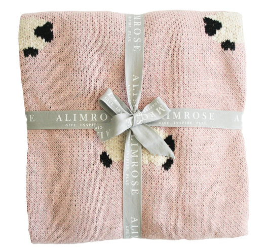 Alimrose Baby Baa Baa Blanket Pink