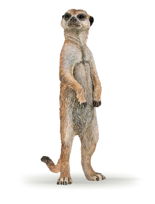 Papo France Hand Painted Realistic Standing Meerkat Figurine Toy