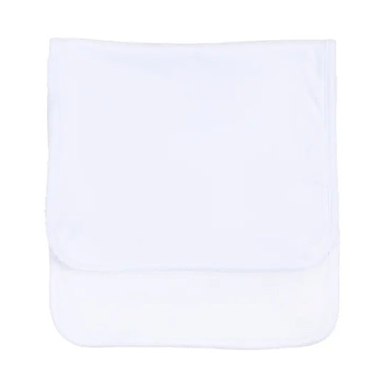 Magnolia Baby Solid Essentials White Trim Burp Cloth