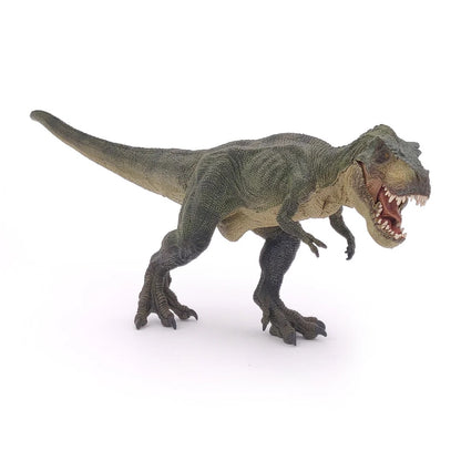 Papo France Hand Painted Realistic Green Running T-Rex Figurine Toy