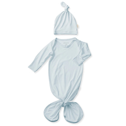 Ali+Oli Bamboo Knotted Baby Gown & Beanie | Cute Newborn Clothes