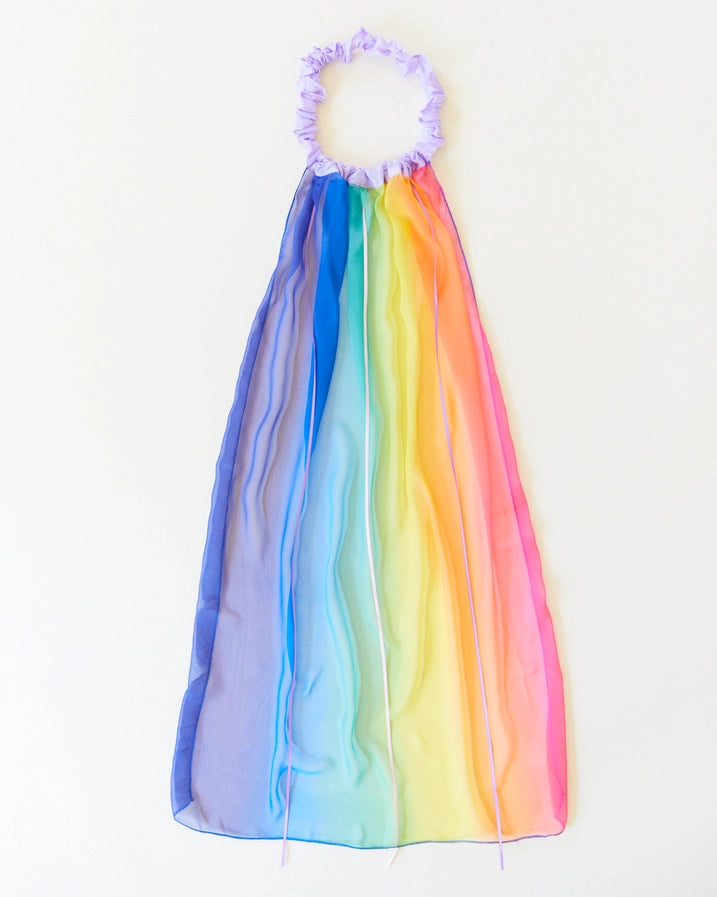 Sarah's Silks Silk Georgette Rainbow Veil