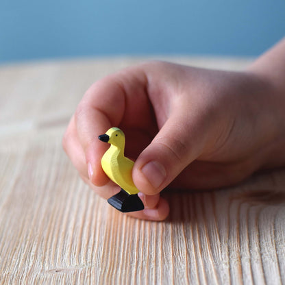 Bumbu Toys Handcrafted Wooden Duckling Figurine