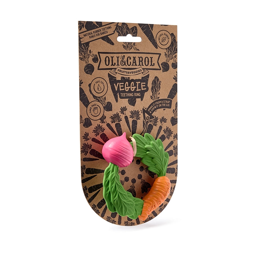 OLI&CAROL Veggie Teething Ring