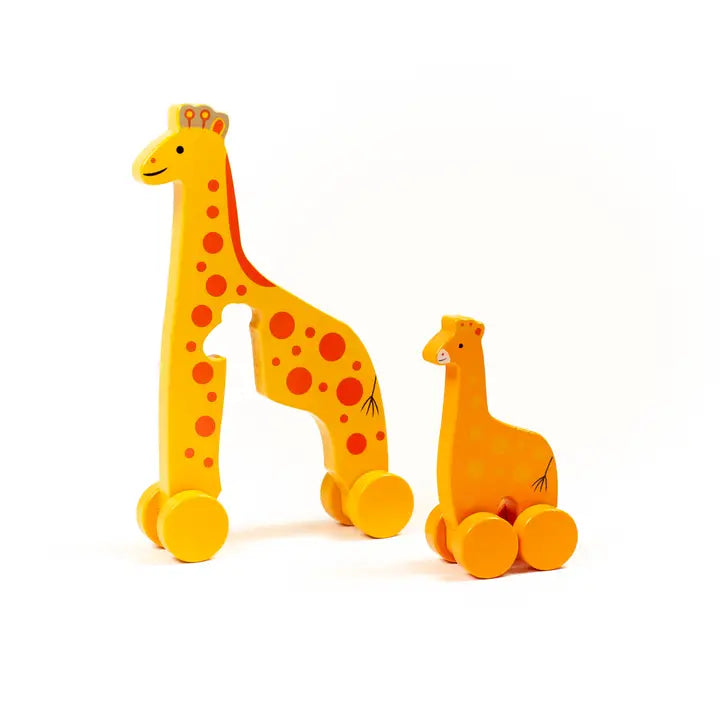 Jack Rabbit Creations Giraffe Big & Little Wooden Roller