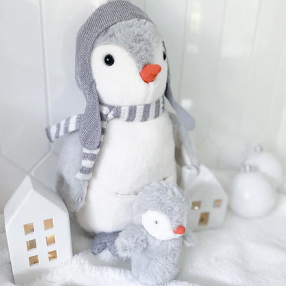 Mon Ami Designs Pebble the Penguin & Baby Plush Toy