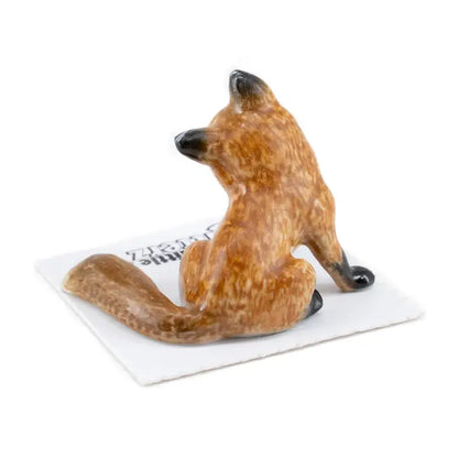 Little Critterz Robin Red Fox Smiling Porcelain Miniature