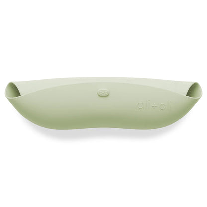 Ali+Oli Silicone Roll-Up Baby Bib (Light Sage)