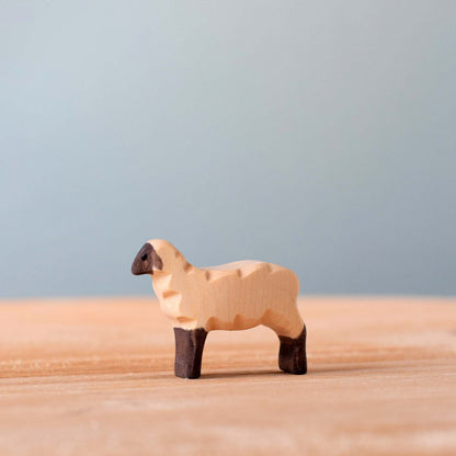 Bumbu Toys Handcrafted Wooden Lamb Running Figurine