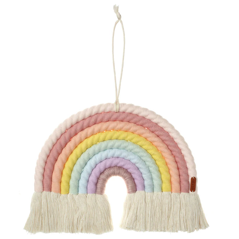 Ali+Oli Macrame Wall Décor Rainbow (Pastel)