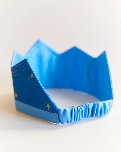 Sarah's Silks 100% Silk Starry Night Crown For Birthdays and Dress Up