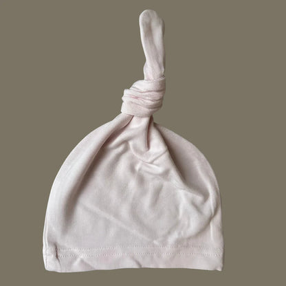 Ali+Oli Ultra-Soft Bamboo Knotted Beanie for Baby (White)