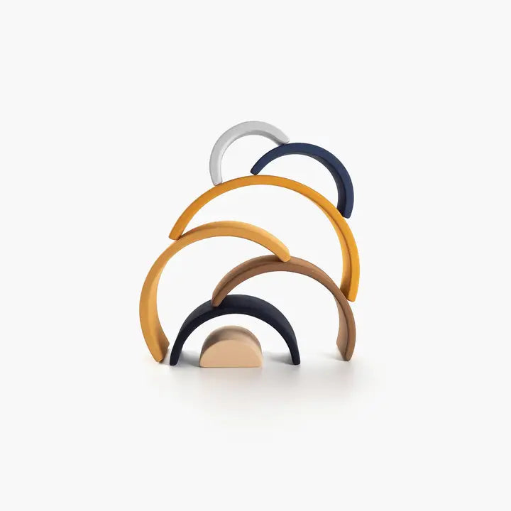 SABO Concept Wooden Rainbow Mini | Arch Stacking Toy | Desert Night