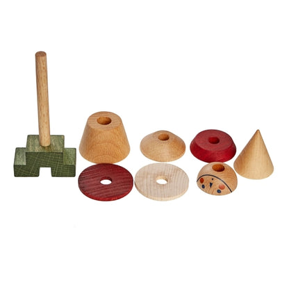 Wooden Story Stacking Toy Stick Fig. No.04