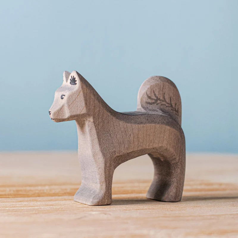 Bumbu Toys Handcrafted Wooden Shurik Dog Figurine