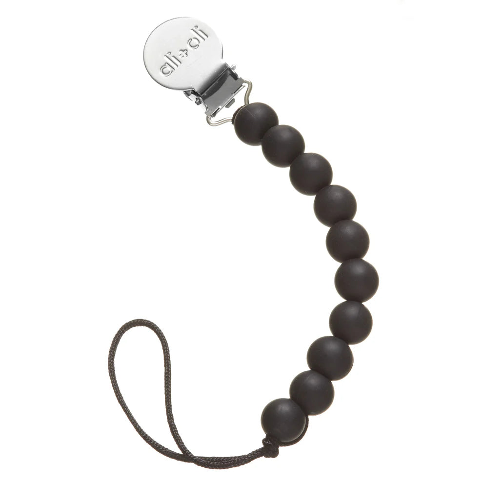 Ali+Oli Pacifier Clip (Black)