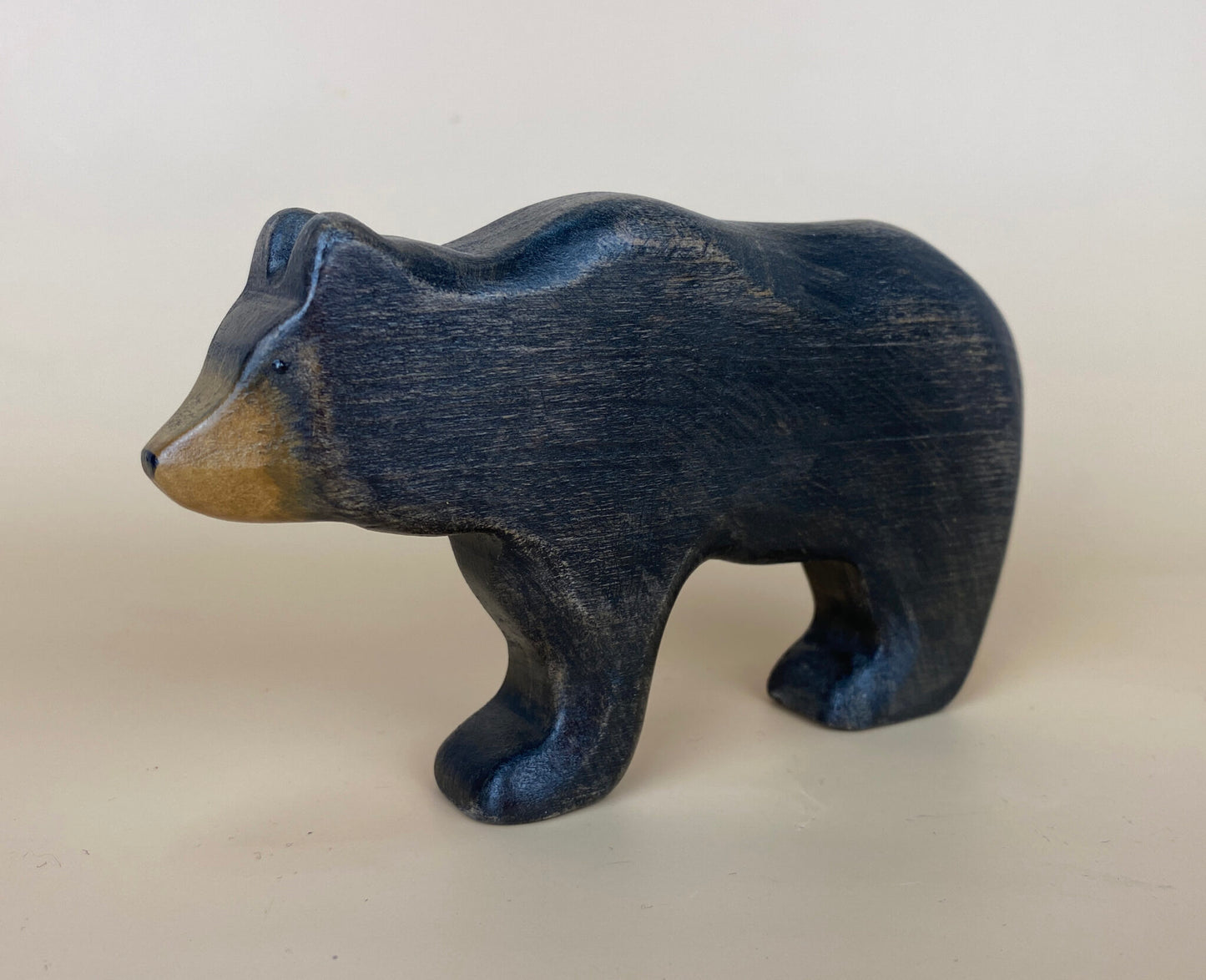 Green Taiga Toys Handmade Wooden Black Bear