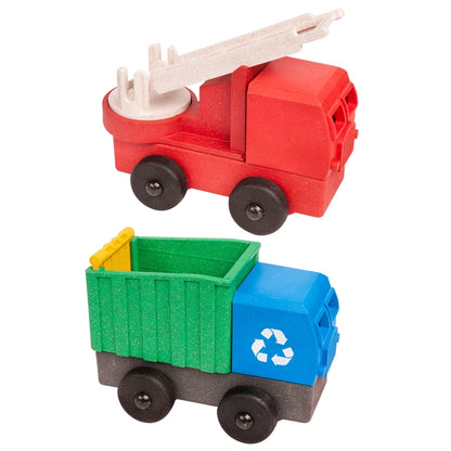 Luke's Toy Factory Fire and Recycling Truck 2 Pack