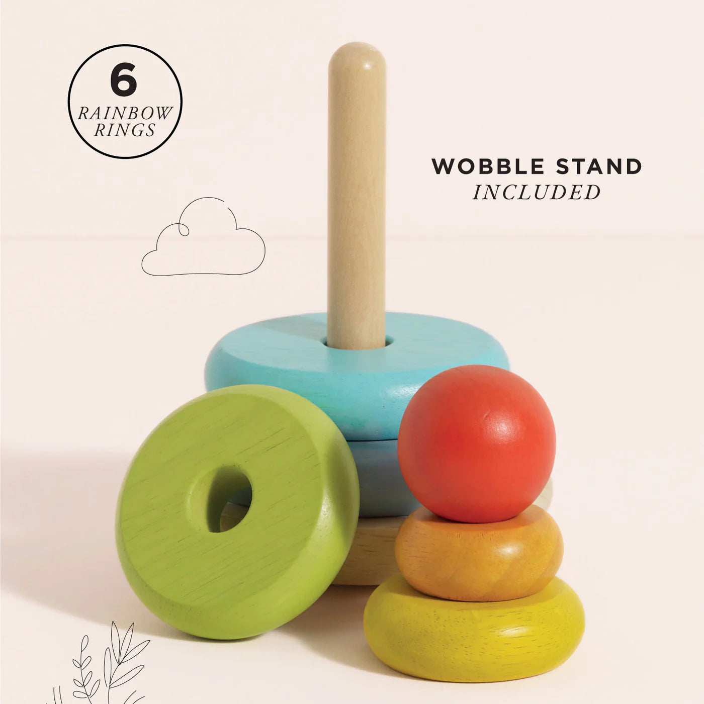 Le Toy Van Rainbow Stacking Tower