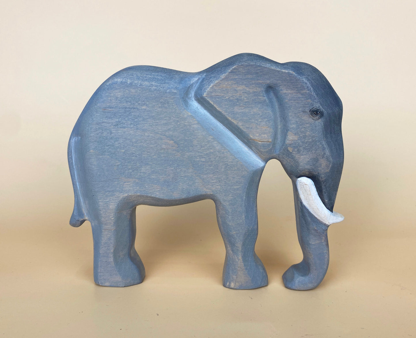 Green Taiga Toys Handmade Wooden Elephant