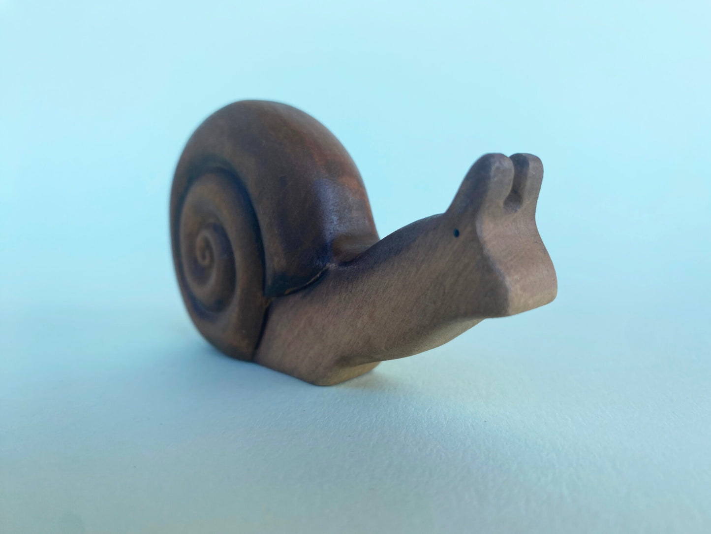 Green Taiga Toys Handmade Wooden Snail