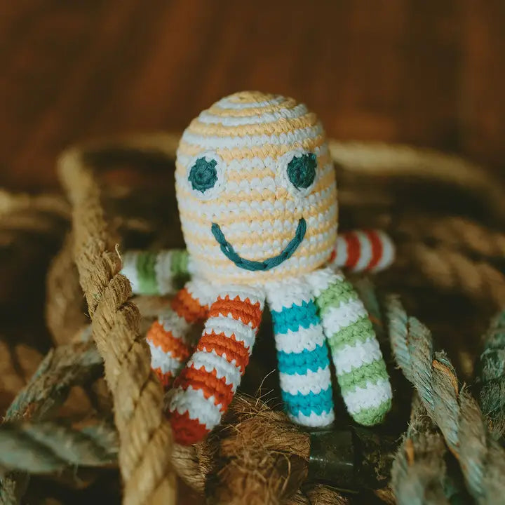 Pebble Plush Ocean Toy - Rainbow Octopus