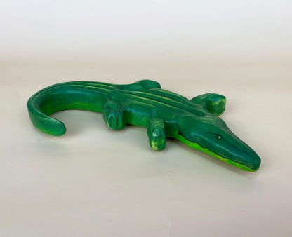 Green Taiga Toys Handmade Wooden Alligator