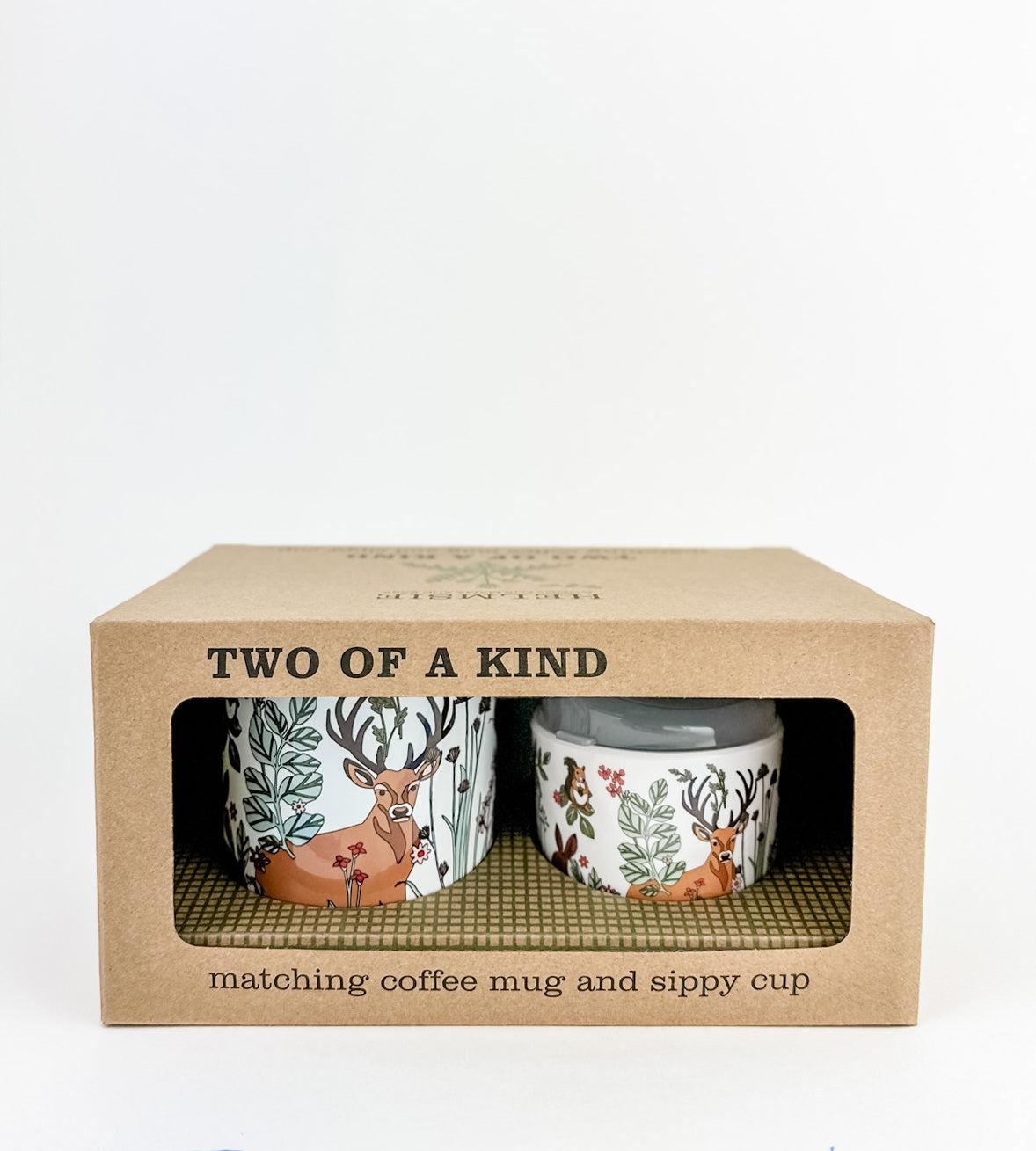 Helmsie Mountain Animal Two of a Kind Cup Set