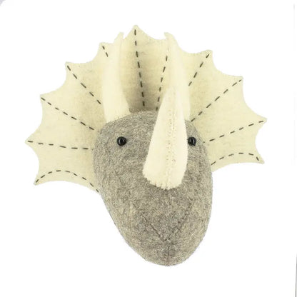 Fiona Walker England Mini Neutral Triceratops - Kids Room Décor