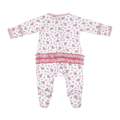 Magnolia Baby So This Is Love Printed Ruffle Footie