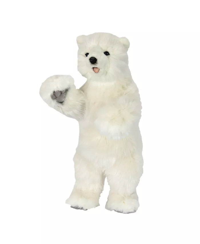 Hansa Creation Polar Bear Cub on 2FT Stuffed Animal 14''