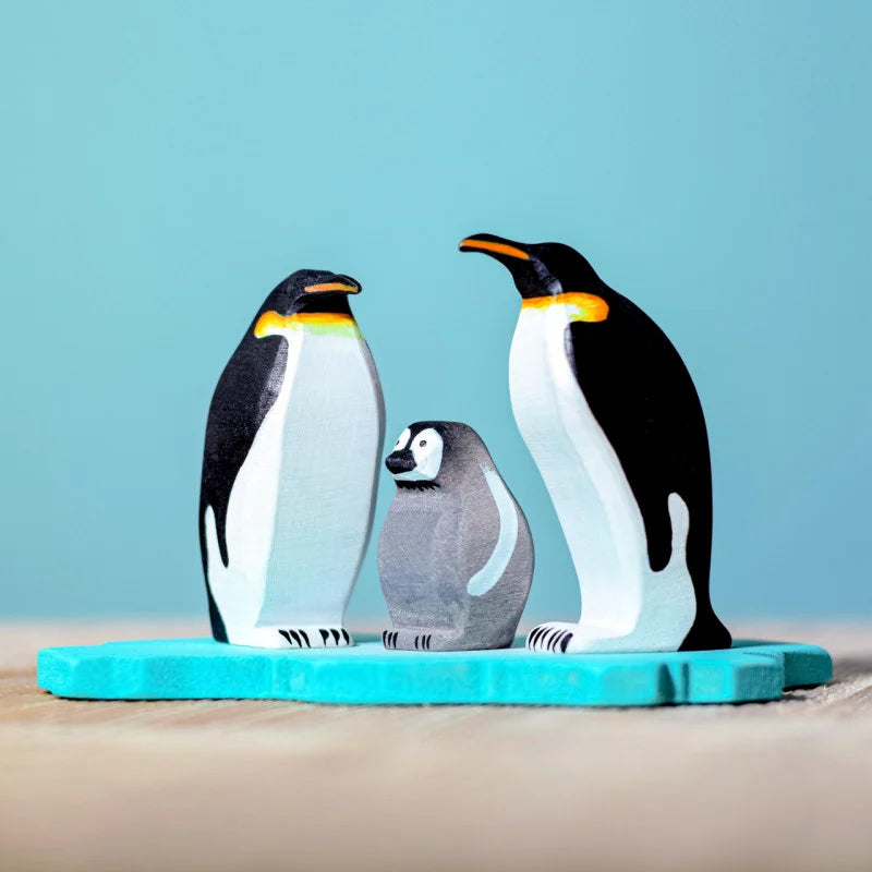 Bumbu Toys Wooden Penguins & Ice Floe SET