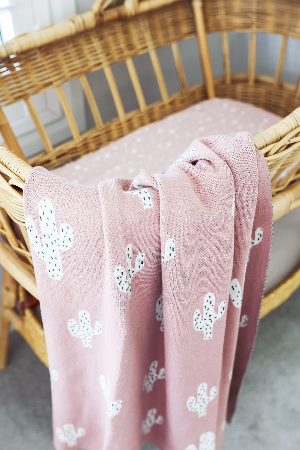 Alimrose Cactus Baby Blanket Petal