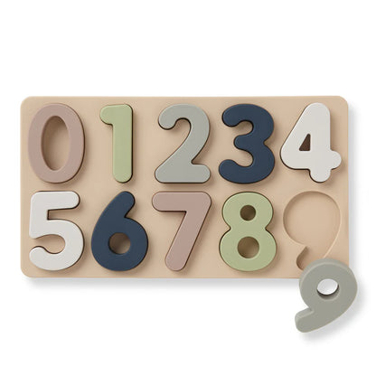 Ali+Oli Large Number Soft Silicone Puzzle (11-pc) for Toddlers